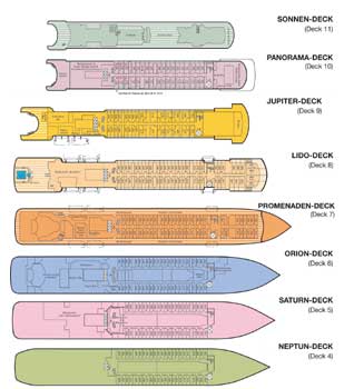 Decksplan MS Amadea