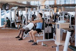 Das Fitnesscenter auf der Royal Caribbean Brilliance of the Seas