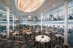 Das Aquarius Dine Restaurant auf der Royal Caribbean Vision of the Seas